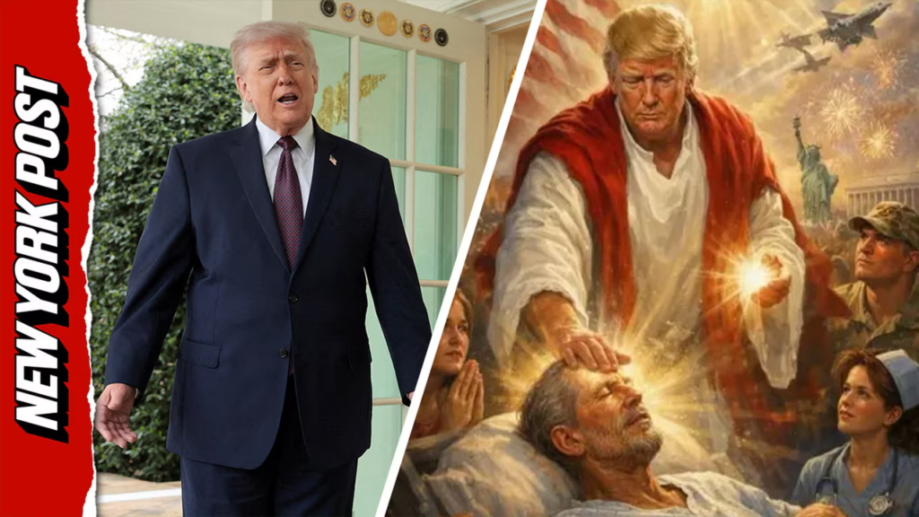 trump jesus image