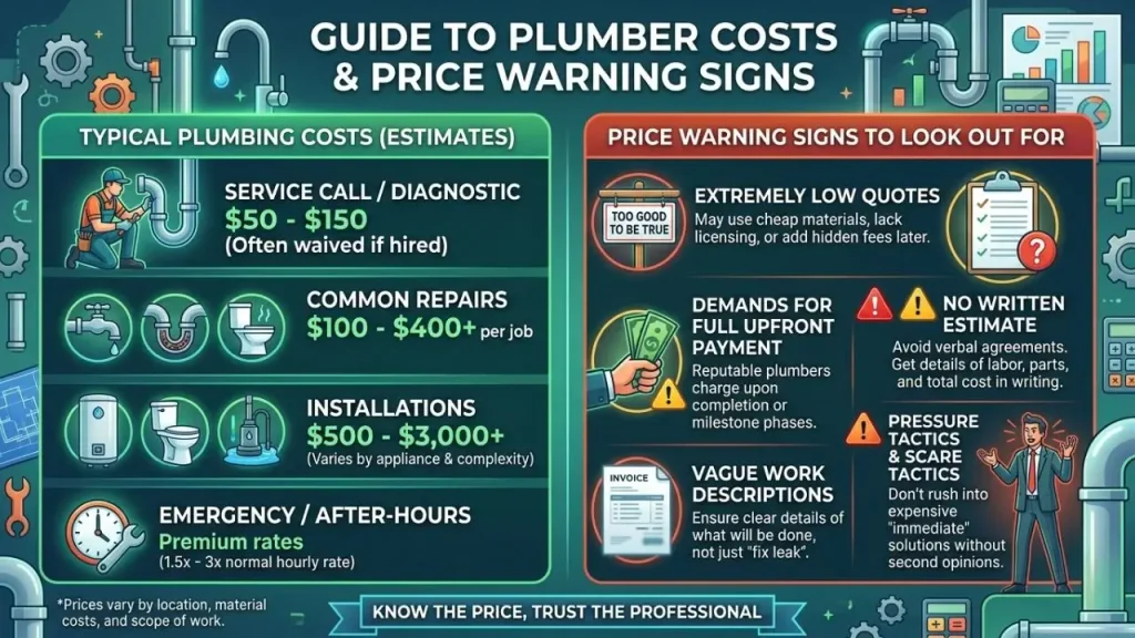 What a Plumber Might Cost and What to Look Out for Regarding Prices © BizCoreHub.com I AI Generated