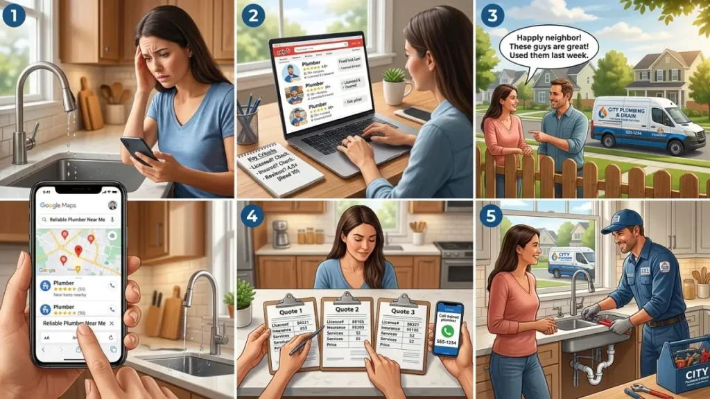 How to Find a Reliable Plumber Nearby © BizCoreHub.com I AI Generated