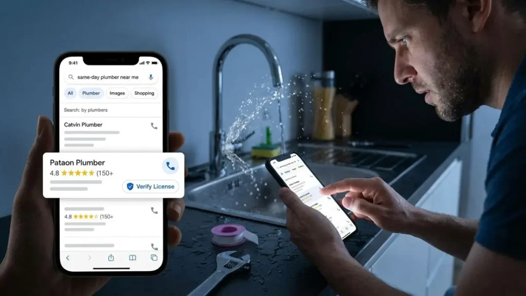 How to Find a Reliable Same Day Plumber Near You © BizCoreHub.com I AI Generated