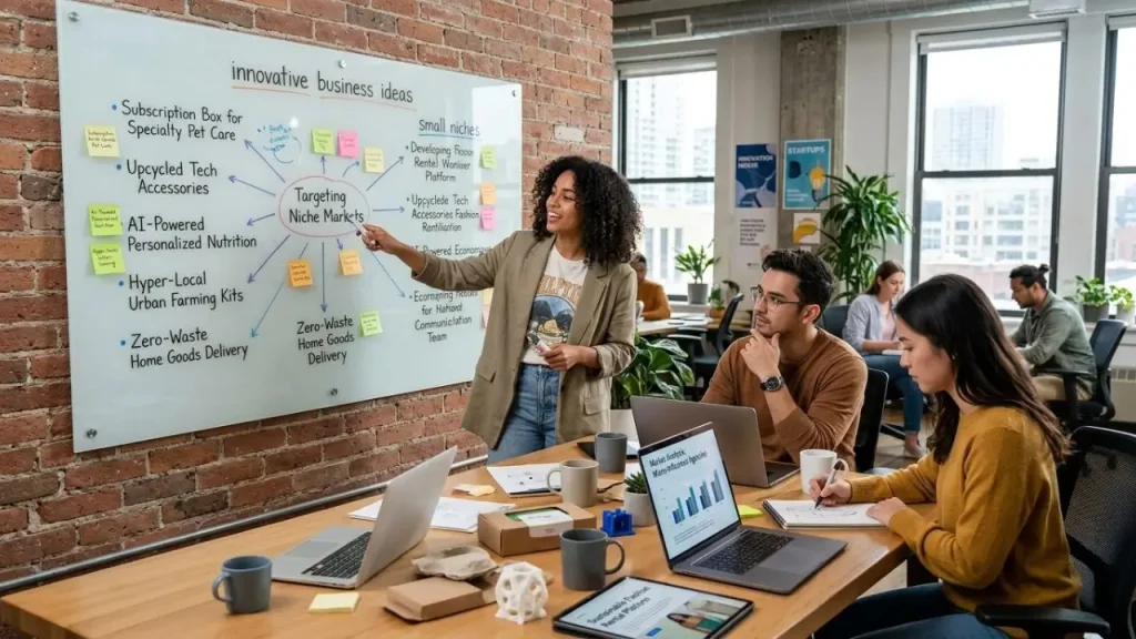 Innovative Business Ideas and Small Niches © BizCoreHub.com I AI Generated